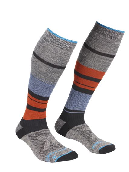 Pánske funkčné termo ponožky Ortovox All Mountain Long Socks Warm multicolour