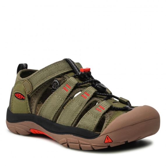 Detské sandále Keen Newport H2 Youth Olive drab/orange