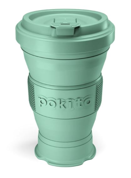 Pokito 3v1 skladací pohár 475ml Mätovo zelený