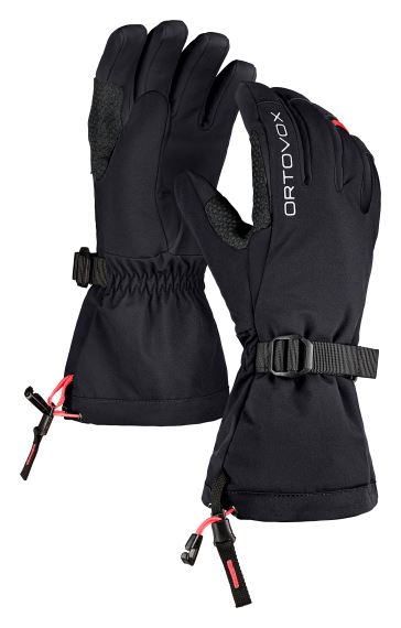 Dámske rukavice ORTOVOX Merino Mountain Glove Black raven