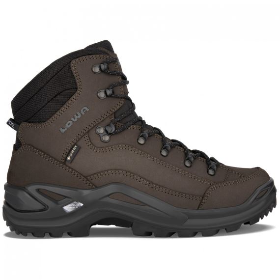 Pánske členkové topánky Lowa Renegade GTX Mid Dark brown/black