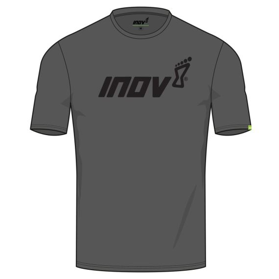 Pánske tričko INOV-8 Cotton Tee "Inov-8" M sivá