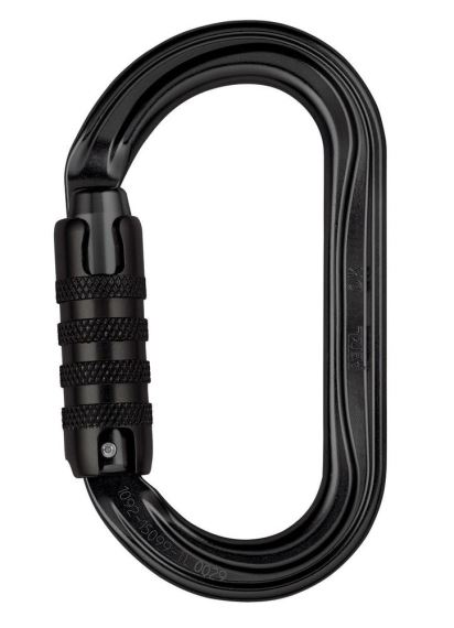 Karabína PETZL OK triact-lock čierna