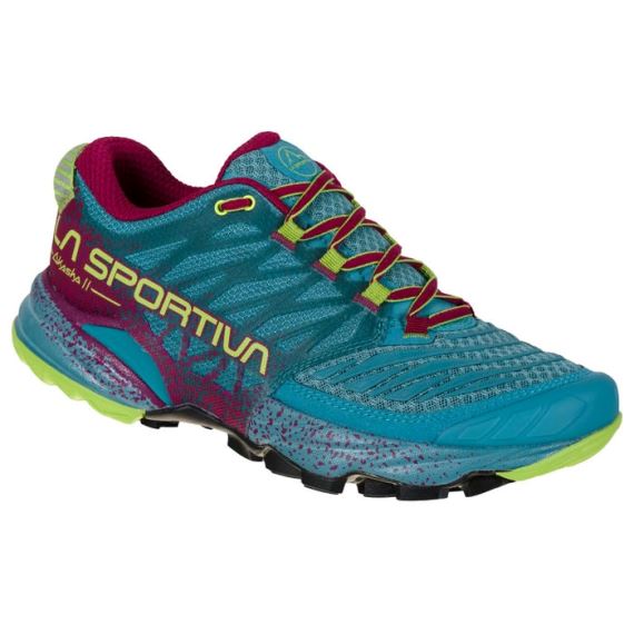 Dámska bežecká obuv La Sportiva Akasha II Woman Topaz/Red Plum 3