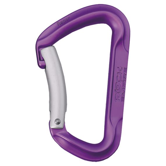 Karabína Rock Empire Racer Bent Purple