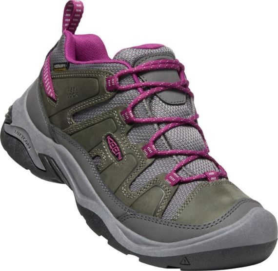 Dámske topánky Keen Circadia WP Woman steel grey/boysenberry