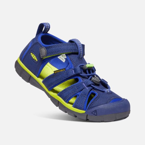 Detské sandále Keen Seacamp II CNX Youth blue depths/chartreuse