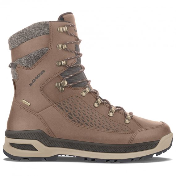 Pánske vysoké zateplené topánky Lowa Renegade Evo Ice GTX brown