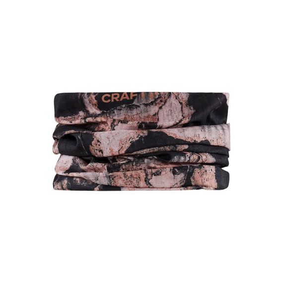 Unisex nákrčník Craft Core Neck Tube oranžový s čiernou UNI