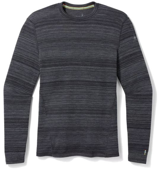 Pánske funkčné tričko s dlhým rukávom Smartwool M Classic Thermal Merino Crew Boxed Black color shift