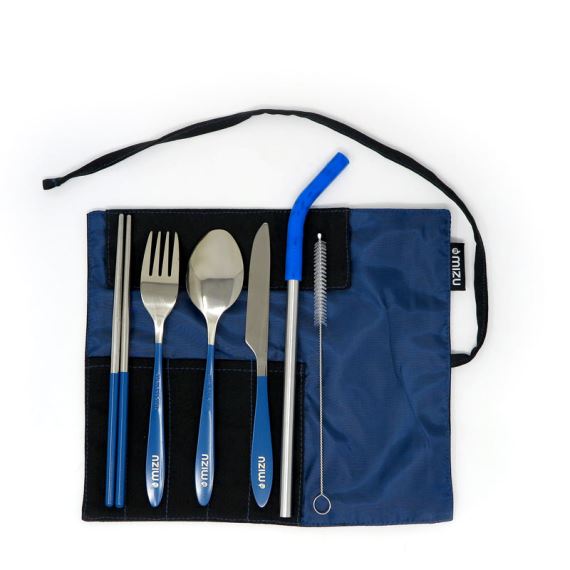 Súprava príborov Mizu Urban Cutlery Set Ocean blue