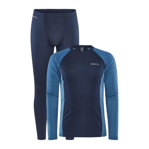 Pánska funkčná súprava Craft Core Warm Baselayer blue