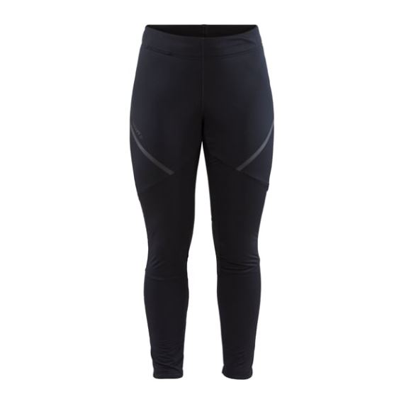 Dámske zateplené softshellové nohavice CRAFT Glide Wind Tights black