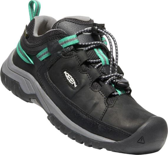 Detské nízke topánky Keen Targhee Low WP YOUTH black/star white