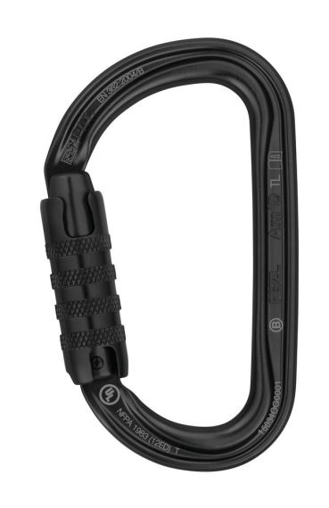 Karabína PETZL AmD triact-lock čierna