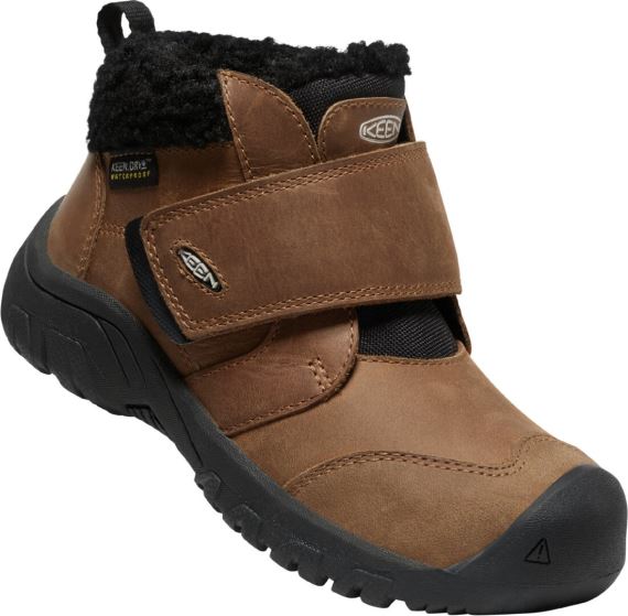 Keen Kootenay IV Mid WP Detské zimné topánky Toasted coconut/vapor