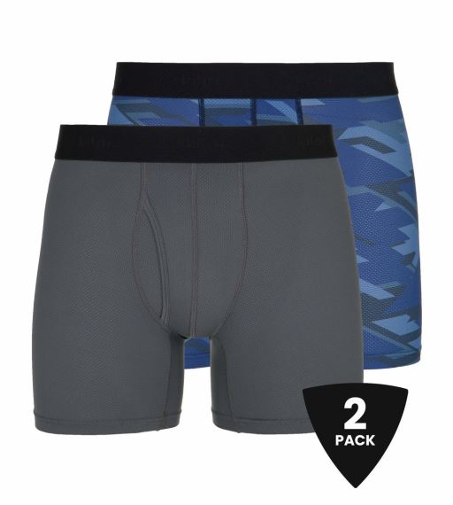 Pánske technické boxerky Kilpi 2 pack Nett-U Dark grey/blue