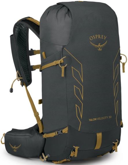 Batoh Osprey Talon Velocity 30 dark charcoal/tumbleweed yellw