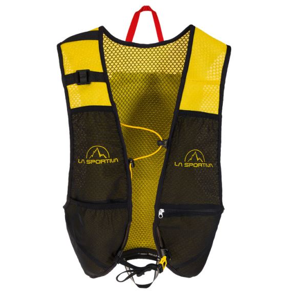 Unisex bežecká vesta La Sportiva Racer Vest black/yellow