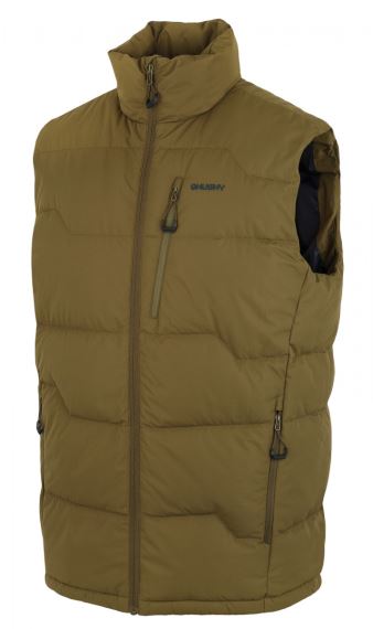 Pánska páperová vesta Husky Deep M dk. khaki