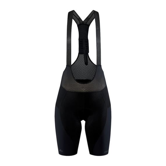 Dámske cyklistické nohavice so šľapkami CRAFT ADV Aero Bib black