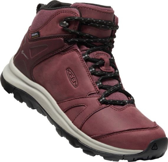 KEEN Terradora II Leather Mid WP Women wine/black