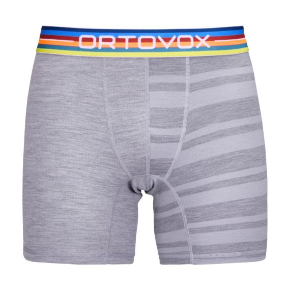 Pánske funkčné boxerky Ortovox 185 Rock'n'Wool Boxer Grey Blend