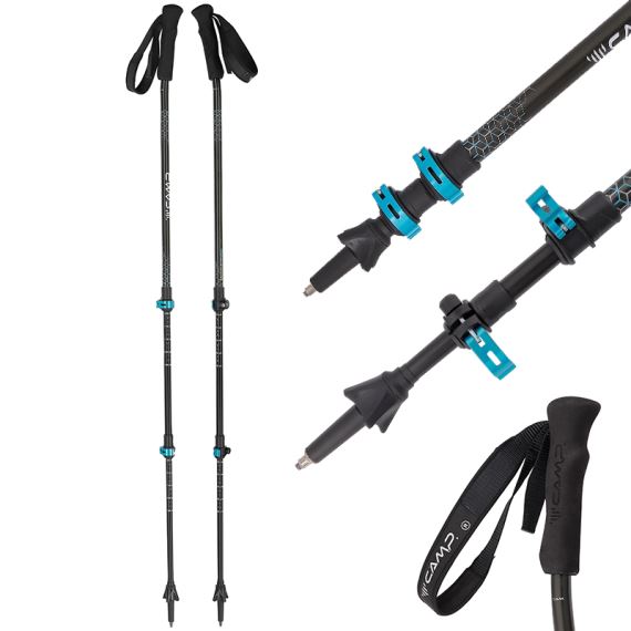 Teleskopické palice Camp Backcountry Ergo 71-135cm