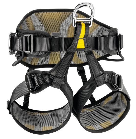 Popruh Petzl Avao Sit black/yellow