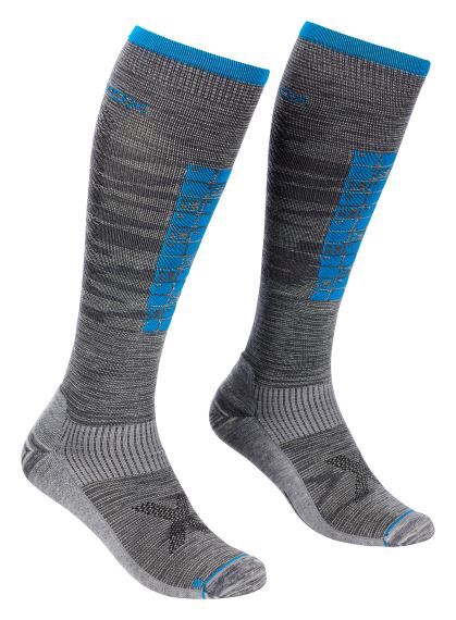 Pánske ponožky ORTOVOX Ski Compression Long Grey