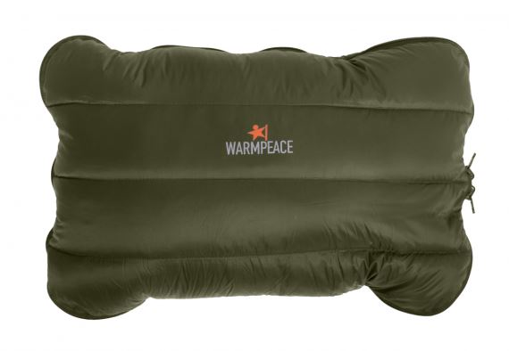 Vankúš Warmpeace Down Zippered olive