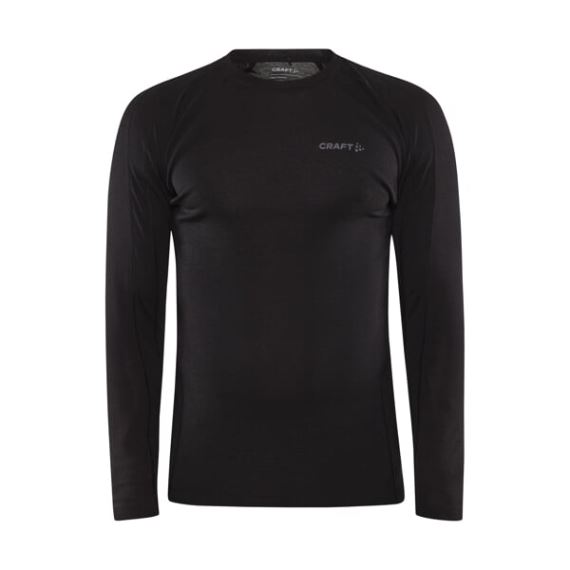 Pánske merino tričko Craft ADV Wool RN LS black