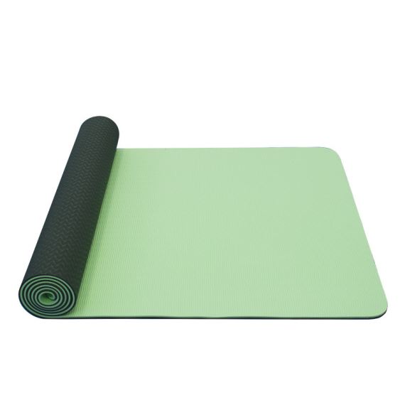 YOGA MAT YATE TPE- protišmykový povrch, zelená/sivá 1730x610x6 mm