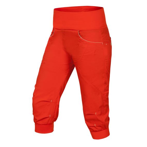 Dámske lezecké 3/4 nohavice Ocún Shorts Orange Poi