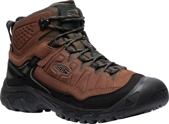 Keen Targhee IV Mid WP Pánske bison/black turistické topánky