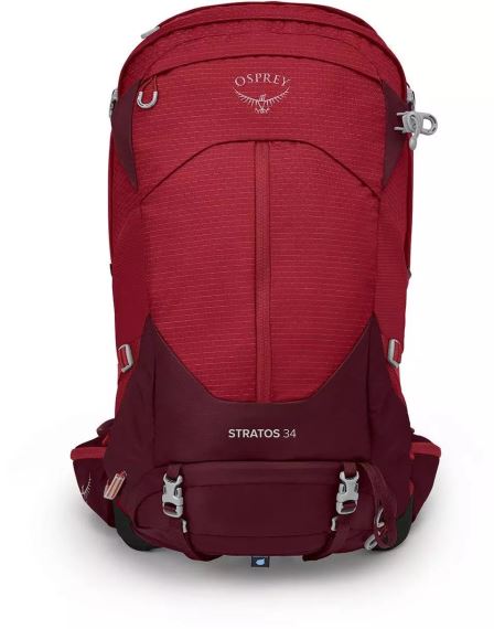 Turistický batoh Osprey Stratos 34L Poinsettia red