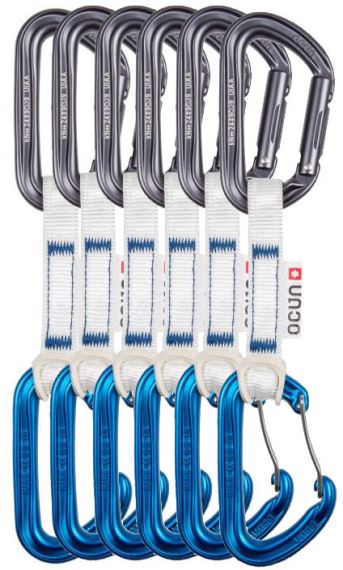 Ocún Hawk QD Combi Bio-Dyn-Ring 15mm 10cm 6-pack modrý