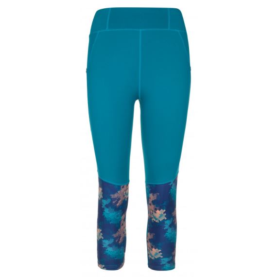 Dámske 3/4 fitness legíny Kilpi Solas-W Turquoise