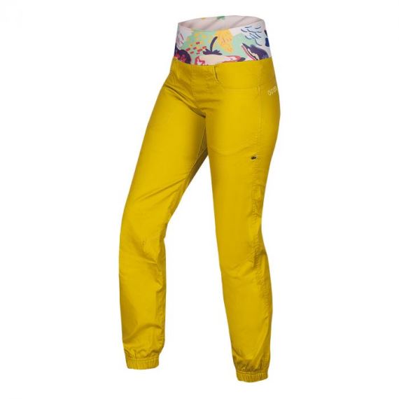 Dámske lezecké nohavice Ocún Sansa Pants Yellow Antique Moss