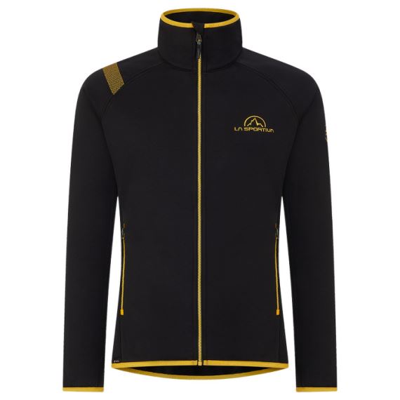 Pánska fleecová mikina La sportiva Promo Fleece black/yellow