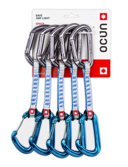 Expresná sada Ocún Hawk QD combi DYN 11mm 10cm 5-pack modrá