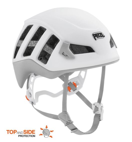 Dámska horolezecká a skialpinistická prilba Petzl Meteora white/gray