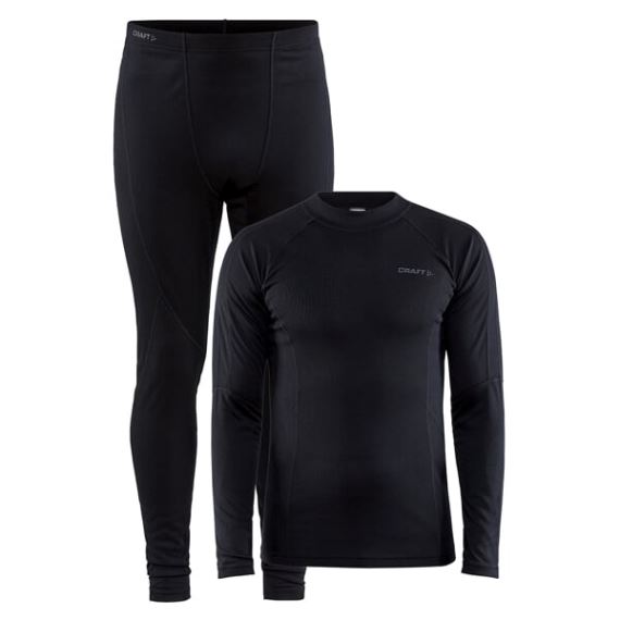 Pánska funkčná súprava CRAFT CORE Warm Baselayer black