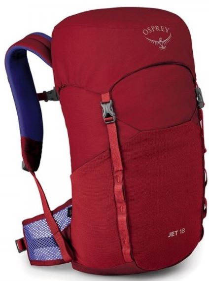 Detský batoh Osprey Jet 18L II cosmic red