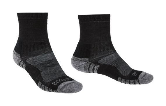 Bridgedale Hike Lightweight Ankle Merino Performance ponožky black/silver/822