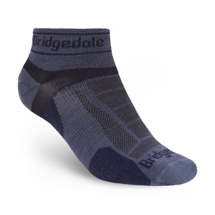 Pánské ponožky Bridgedale Trail Run Ultralight Zero Merino Sport Low Blue