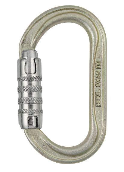 Karabína PETZL Oxan triact-lock strieborná