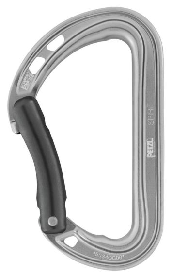 Univerzálna karabína Petzl Spirit Bent Gate Gray