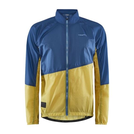 Pánska cyklistická bunda Craft ADV Offroad Blue with Yellow