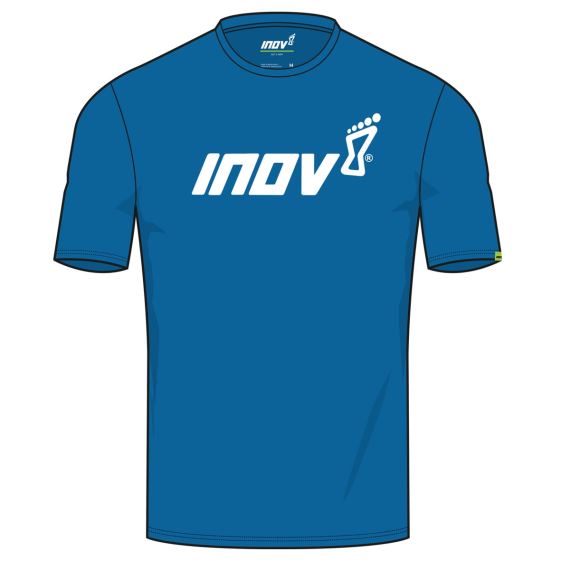 Pánske voľnočasové tričko INOV-8 Cotton Tee "Inov-8" M light blue